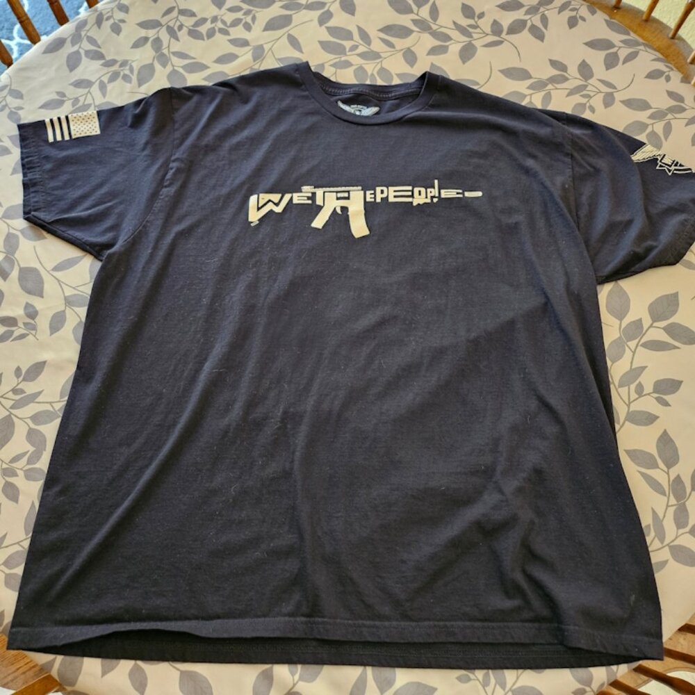 We The People Holsters Black/Cream T-Shirt - Sz 3XL